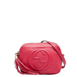 Gucci Interlocking GG Soho Tassel Small Disco Crossbody Pink